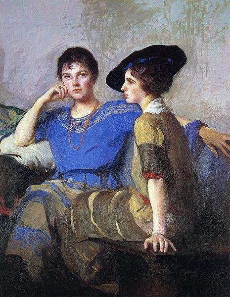 Edmund Charles Tarbell Sisters France oil painting art